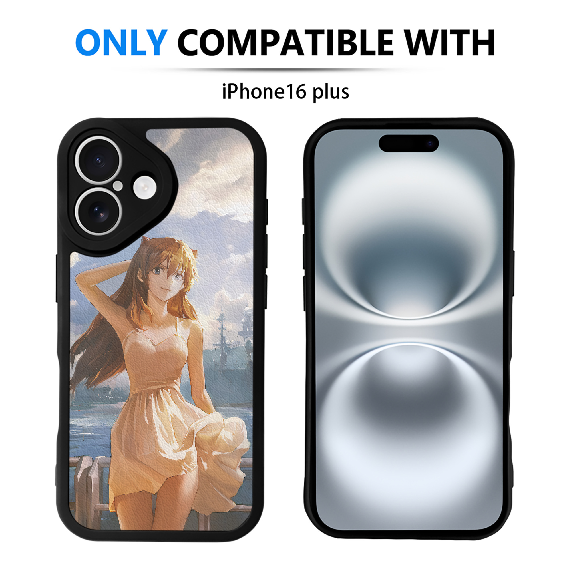 （画像用） EVA 新世紀エヴァンゲリオン 【iPhone 16シリーズ対応】シリコンスマホケース（レザー調） 材質：シリコン